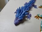3d Printed Flexible Articulated Multi-color Crystal Dragon Extra Large 24 Inch