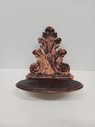 Syroco Wood Wall Shelf Ornate Floral Filigree Homco Vtg 70s 