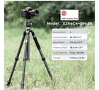K f Concept 68in Carbon Fiber Camera Tripod Professional With Metal Ball Head