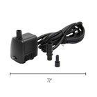 Teamson Home Water Pump For Ponds   Fountains 119 Gph   6 Ft Cable  Black