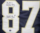 Michael Mayer Signed College Style Blue Xl Jersey Play Like Champion Bas 37437