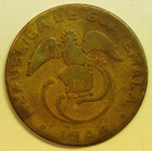 Mw30044 Guatemala Brass Dos  2  Centavos 1944   Km 252