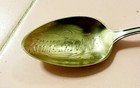 Antique Sterling Silver Souvenir Spoon Rock Island Illinois Gold Wash Whiting