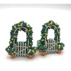 Two Super Cute Spring Flower Arbor Resin Napkin Holders Summer Floral 