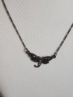 Vintage Style Copper Tone 1928 Dragonfly Insect W  Rhinestones On 18  Necklace