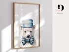 Baby Boy Animal Nursery Wall Art Prints  Kids Room Print  Baby Nursery Decor 