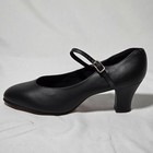 Capezio Women s Dance  650 Black Leather Character Heels Size 8w