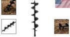 Heavy-duty Earth Auger Bit  6-inch  Rust Resistant   Deep Digging Capability