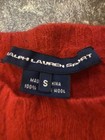 Vintage Polo Ralph Lauren Sport Red Wool Sweater Size Youth Small