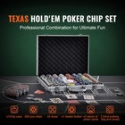 500-piece Poker Chip Set With Aluminum Case Cards 11 5 Gram Casino Chips