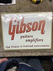 Reissue Gibson Guitar Amplifiers Sign Wall Decor