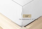 Queen Size Premium Cotton Fitted Sheet Only - 300 Thread Count Pure Natural Cott