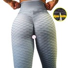 Woman Open Crotch Leggings With Hidden Double Zippers Outdoor High Waist Panties