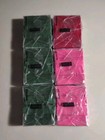 Lot Of 6 Sculpey Iii Polymer Clay 2oz Oven Bake Clay 3 Green  2 Pink  And 1 Red