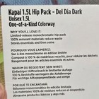 Cotopaxi Kapai 1 5l Hip Pack Fanny Waist Del Dia Dark Black Zip One Of A Kind