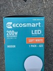 Ecosmart 200w Led Light Bulb A23 Dimmable Soft White Large Lamp Room 3005 Lume