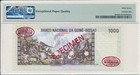 Banco Nacional Guinea-bissau 1000 Pesos 1978 Specimen Pmg  67epq