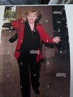 Debbie Reynolds Owned   Worn Red   Black Trim Sweater From Her Estate W coa