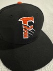 Fresno Grizzlies Hat Cap Fitted Mens 7 1 4 Black Orange Minor League Baseball