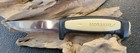Morakniv Basic 511 Carbon Fixed Blade Knife Beige Black Sheath Made In Sweden
