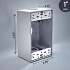 1 Gang Weatherproof Grey Box With  3  1  Threaded Outlets