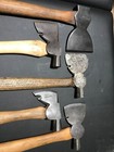 Lot Of 5 Vintage Hewing hatchets broad Heads Assorted Plumb