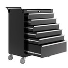     6-drawer Rolling Tool Chest Steel Tool Box W  Lock Mobile Tool Storage Cabinet