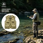 Mesh Breathable Fishing Travel Vest With Zipper Pockets Summer Work Fishing Vest