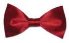 Biagio 100  Silk Bowtie Solid Dark Red Color Mens Bow Tie For Tuxedo Or Suit