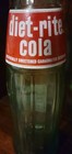 Vintage Soda Pop Beverage Bottle  -diet Rite Cola    10 Oz
