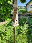 Rustic Reclaimed Barnwood Large Church Wren Birdhouse For Outdoor Garden Decor