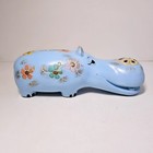 Vintage Mcm Happy Eyes Floral Hippie Hippo Chalkware Bank