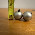 New Pair Of Pottery Barn Ball Brushed Nickel Curtain Rod Finials 1 25   6 Avail 