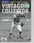 Beckett Vintage Collector Price Guide October november 2026 Johnny Unitas Cover