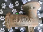 Vintage Wood Handle Hand Cranked No  10   Enterprise Tinned Meat Chopper