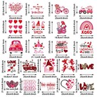 22 Sheet Valentine s Day Iron On Patches Pink Leopard Various Styles Valentine H