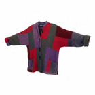 Jenny Kee Flamingo Park Wool Jacket 80s Vintage Patchwork Oversized Rare Large