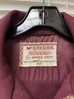 1950s Vintage Mcgregor Drizzler Wine Red Double Knit Mens 42 James Dean Ricky