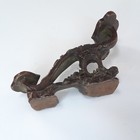 Ancient Antique Bronze Chinese Ruyi  Scepter Qing Dynasty   2 5  X 4 5    6 Oz