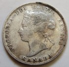 1872 Canada Silver Twenty-five Cents Coin  Quarter  rj519 