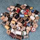 Lot Of 12 Vintage Wooden Thread Spools