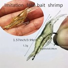 20pcs Soft Shrimp Fishing Lures With Luminous Bait Hooks For Fresh   Saltwater  