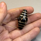 Ancient Central Asian Sassanian Etched Agate Carnelian Bead