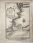 1755 Bellin  Schley  Map Of Chao Phraya River  Bangkok  Siam  Thailand