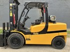 Yale 11 000lb Solid Pneumatic Forklift With Ss fp And 2 Stage Mast