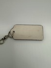 Coach Hang Tag 2 25  Chalk White Leather Bag Charm Keychain Fob New York Large