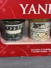 Yankee Candle Holiday Gift Set 6 Votive Candle W  Glass Candle Holder