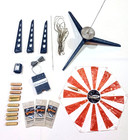 Vintage Lot Of 10 Sky Rocket Models Nasa   Usaf Air Force With Launch Pad   More