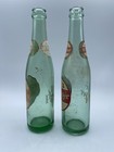 Vintage 50 s Dr  Pepper 10-2-4 Logo 10 Oz Glass Bottles Lot Of 2  Need Cleaned 
