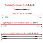 16 -18  Handlebar Brake Clutch Cable Tbw For 17-20 Harley Touring Fltr Flhr Abs